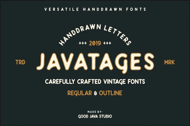 Javatages Bold Vintage Font