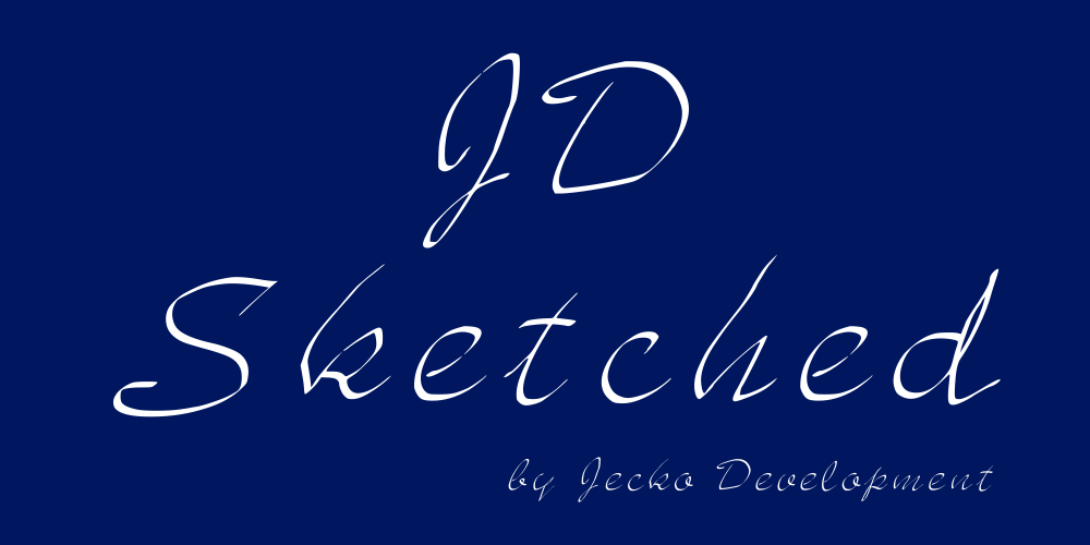 JD Sketched font