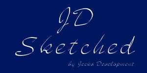 JD Sketched font