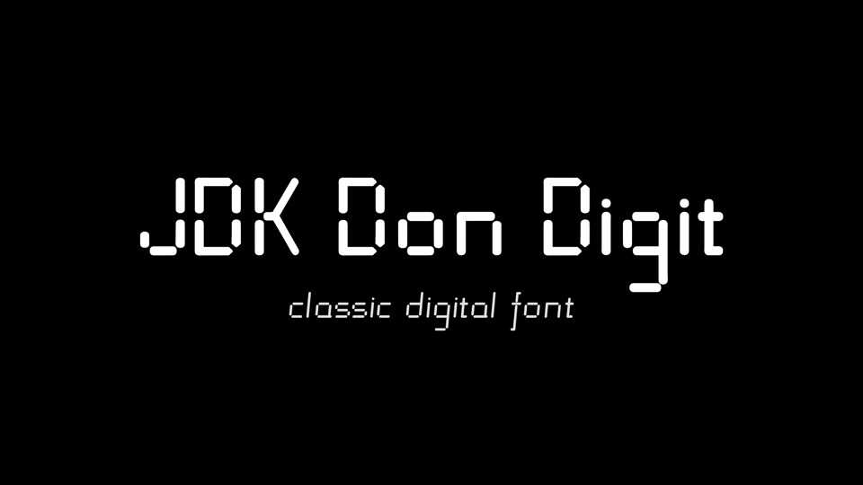 JDK Don Digit Font › Fontesk