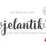 Jelantik Calligraphy Font