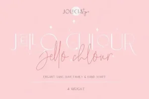 Jello Chlour Sans Serif Font