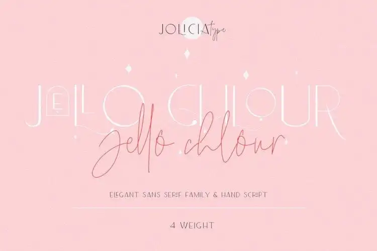 Jello Chlour Sans Serif Font