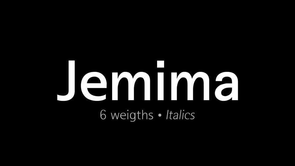 Jemima Font Family › Fontesk