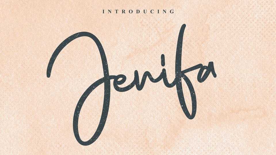 Jenifa Script Font › Fontesk