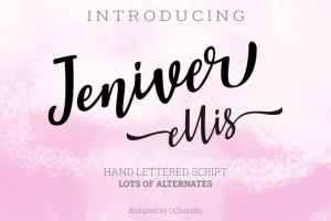 Jeniver Ellis Script Font