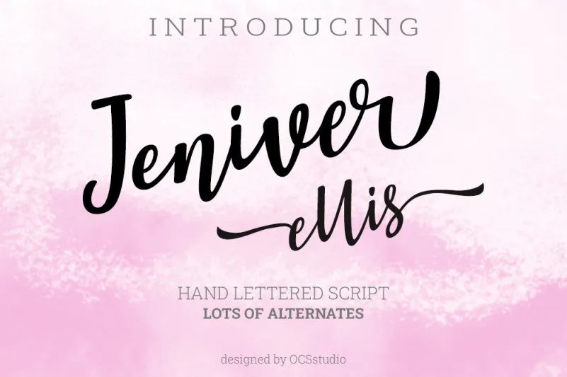 Jeniver Ellis Script Font