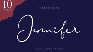 Jennifer Script Font › Fontesk