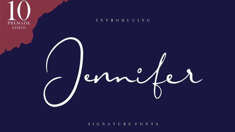 Jennifer Script Font › Fontesk