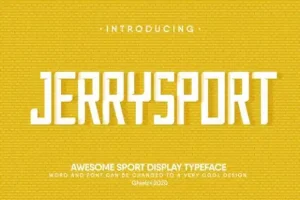 JerrySport Display Font
