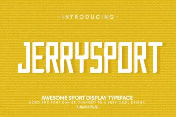 JerrySport Display Font