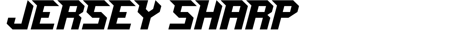 Jersey Sharp Font