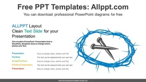 Jesus Christ Silhouette PPT Diagram