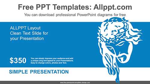 Jesus Silhouette PowerPoint Diagram