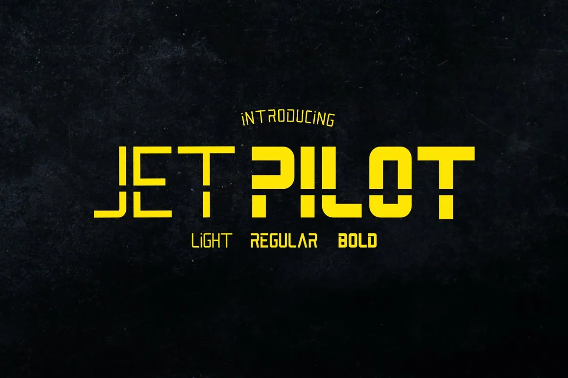 Jet Pilot Font