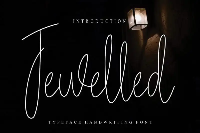 Jewelled Handwritten Font