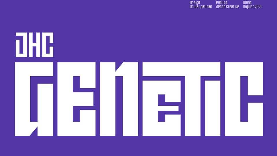 JHC Genetic Font › Fontesk