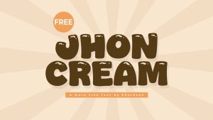 Jhon Cream Font › Fontesk