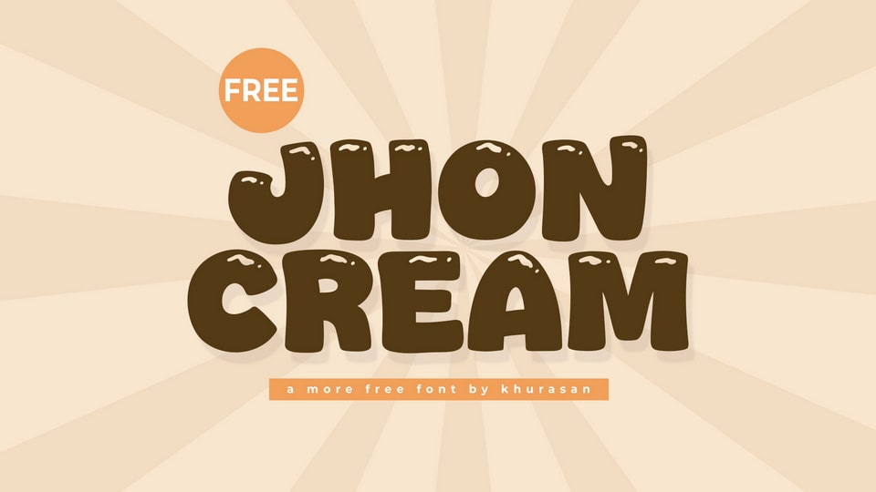 Jhon Cream Font › Fontesk