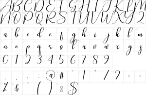 Mapa de caracteres da fonte Jingle Font | 1001 Free Fonts