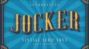 Jocker Vintage Typeface › Fontesk