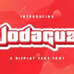 Jodaguz Display Font - Fonte Grátis Jodaguz Display Font