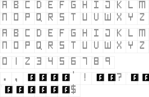 Mapa de caracteres da fonte Jokerface Font | 1001 Free Fonts