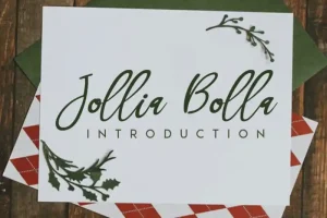 Jollia Bolla Handwritten Font