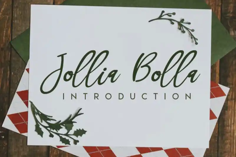 Jollia Bolla Handwritten Font