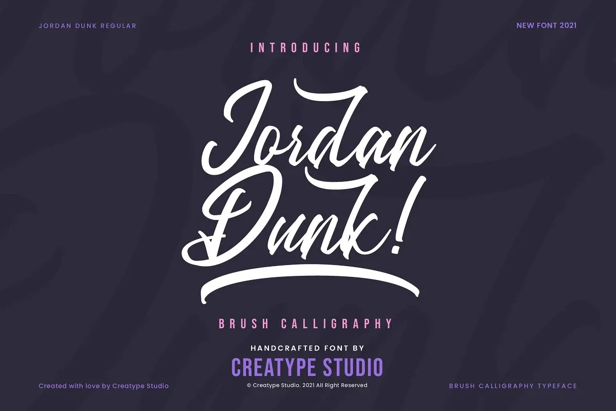 Jordan Dunk Font