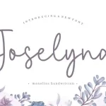 Joselyna Monoline Handwritten Font