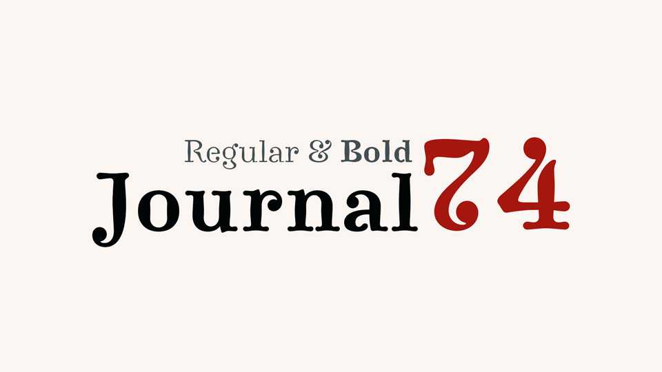 Journal74 Font Family › Fontesk