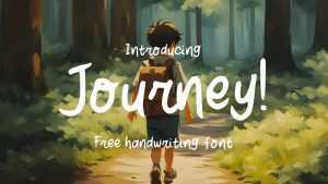 Journey Font › Fontesk