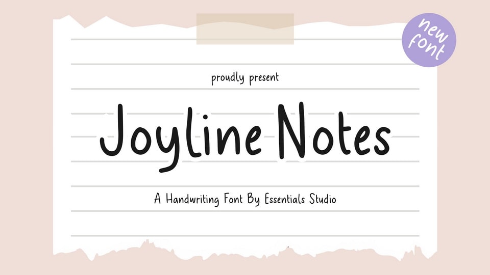 Joyline Notes Font › Fontesk