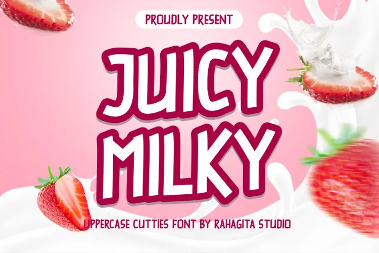 Juicy Milky Display Font