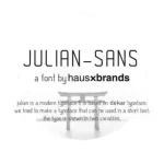 Julian Sans Serif Font - Fonte Grátis Julian Sans Serif Font