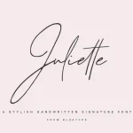 Juliette - Signature Font