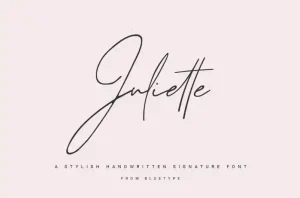Juliette - Signature Font