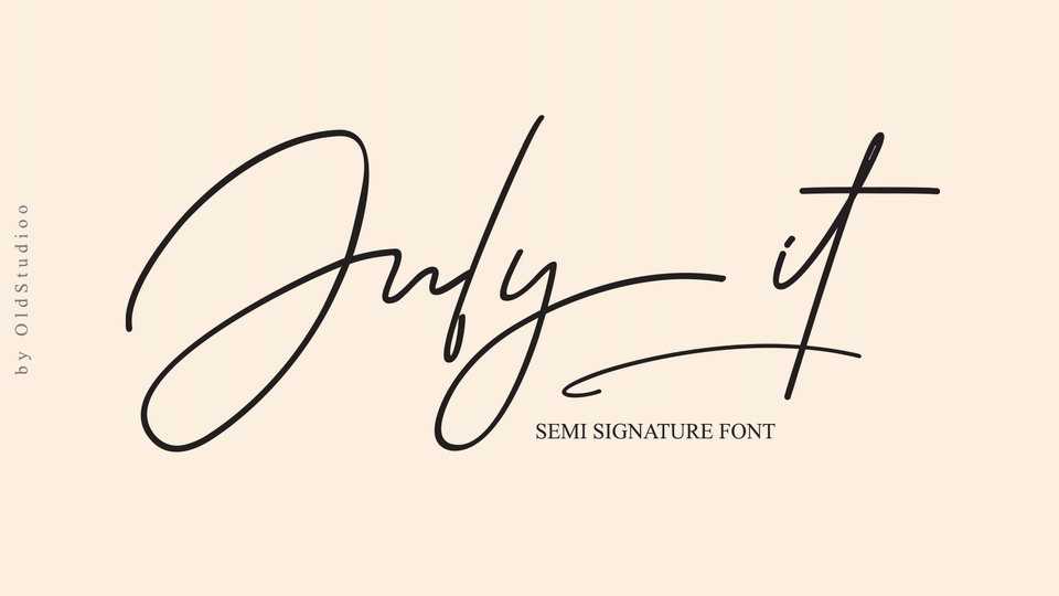 July It Script Font › Fontesk