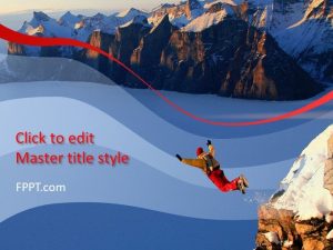Jumping Off The Cliff PowerPoint Template