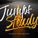 Jumps Steady Calligraphy Font