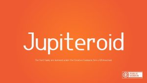 Jupiteroid Font Family › Fontesk