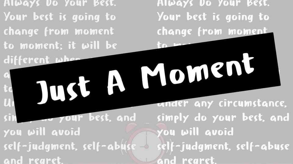 Just A Moment Font › Fontesk