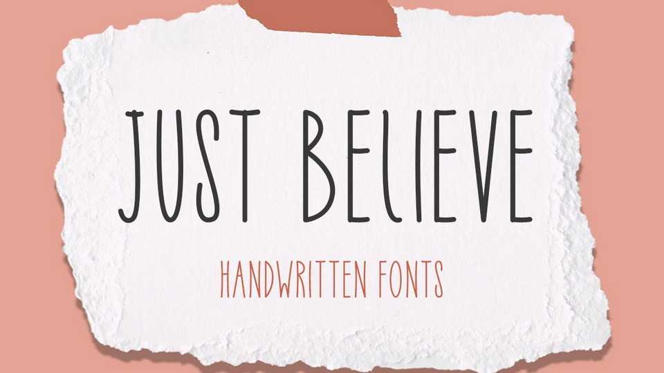 Just Believe Font › Fontesk