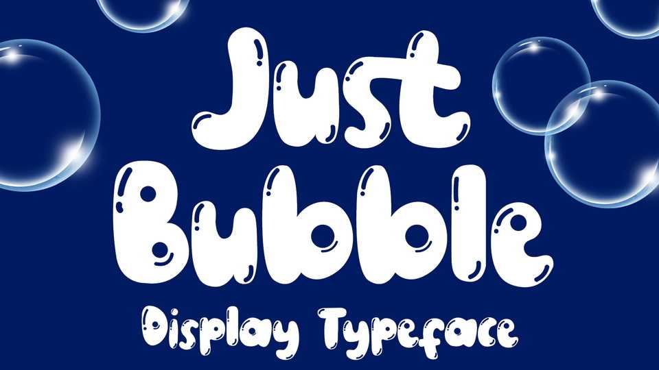 Just Bubble Font › Fontesk