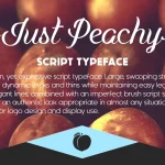 Just Peachy Font