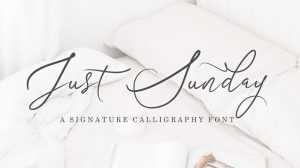 Just Sunday Script Font › Fontesk