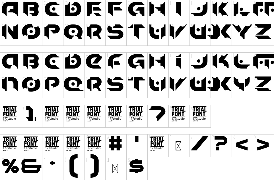 Mapa de caracteres da fonte Justice Display Font | 1001 Free Fonts
