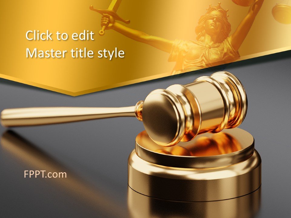Justice Verdict PowerPoint Template