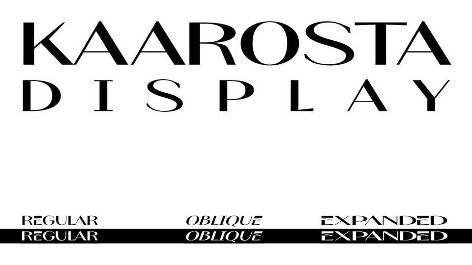Kaarosta Font Family › Fontesk